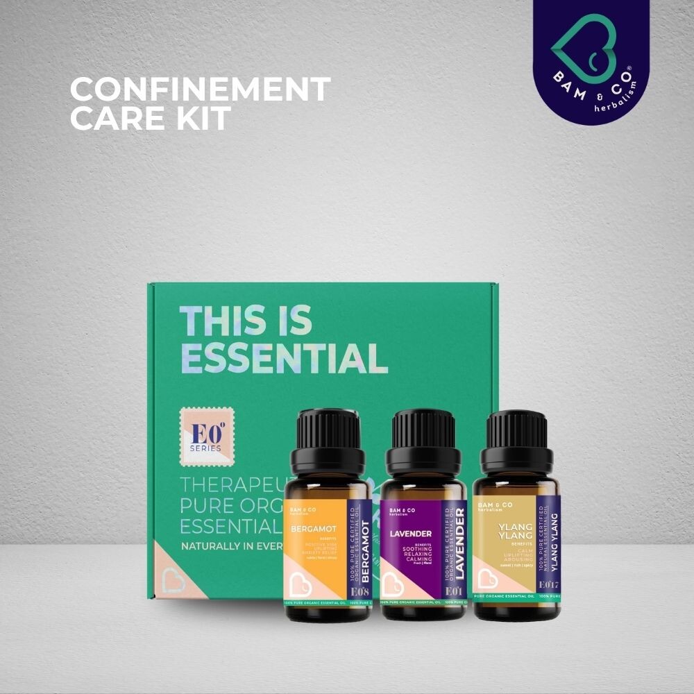 BAM & CO Confinement Care Kit Organic Essential Oil – 3 Types of Oil 5ml / 10ml